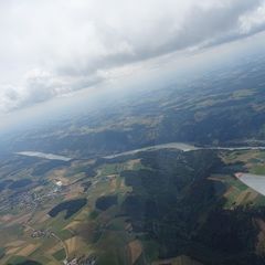 Flugwegposition um 10:55:10: Aufgenommen in der Nähe von Gemeinde Pfarrkirchen im Mühlkreis, Österreich in 1802 Meter